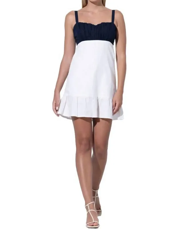 Ruffle Linen Dress