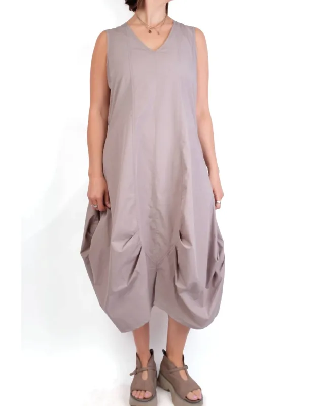 Sleeveless V-neck Dress