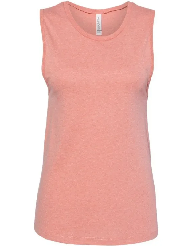 Jersey Muscle Tank - Relaxed Fit, Curved Bottom Hem