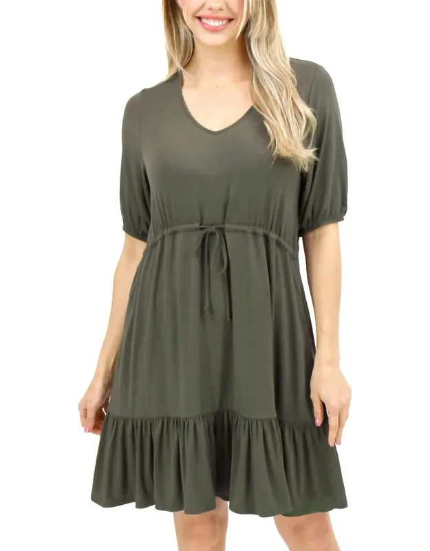 Modal Waist Tie Dress