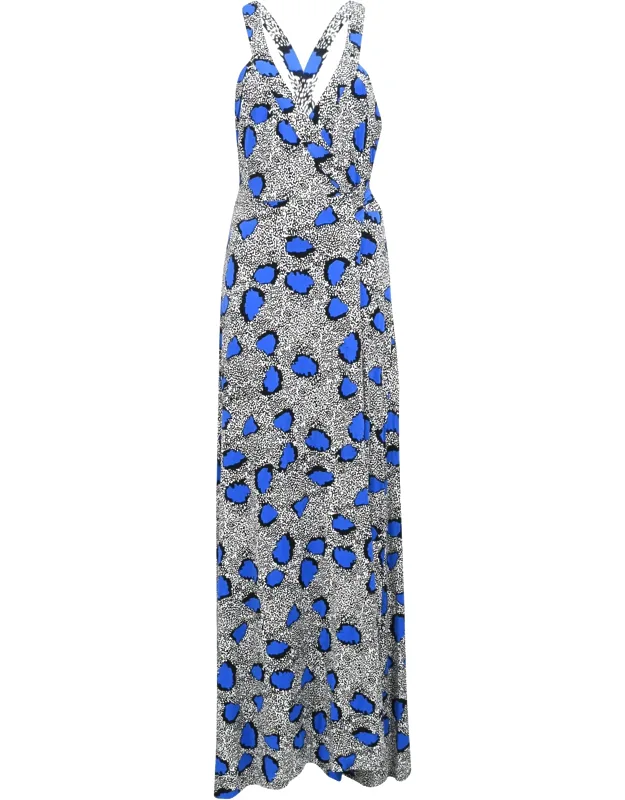 Floral Print Wrap Maxi Dress