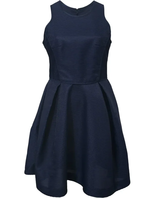 Sleeveless Pleated Mini Dress