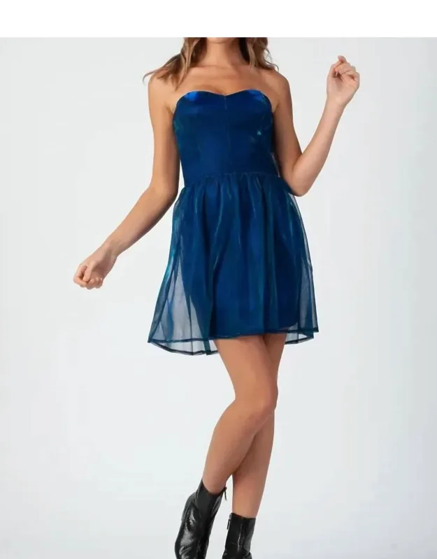 Iridescent Strapless Dress