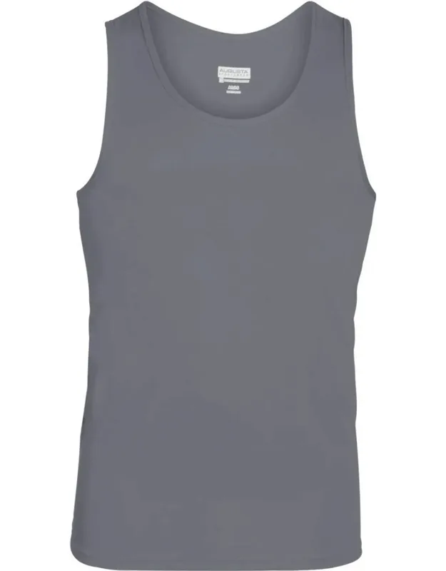 Training Tank Top With Moisture Wicking And Self Fabric Binding