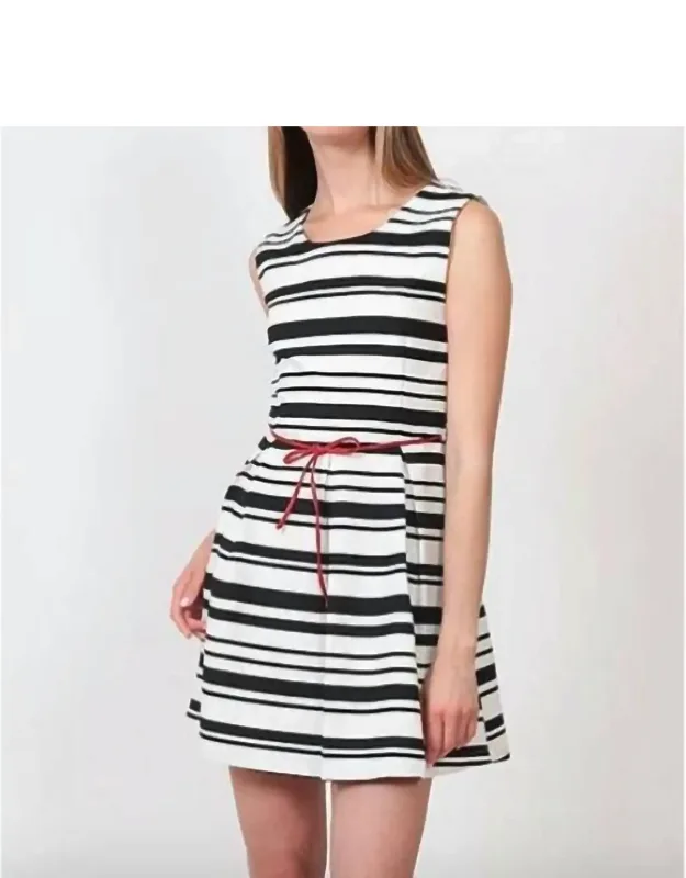 Skater Dress With Belt