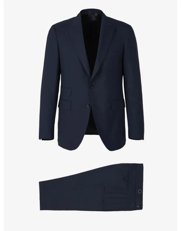 Plain Wool Suit