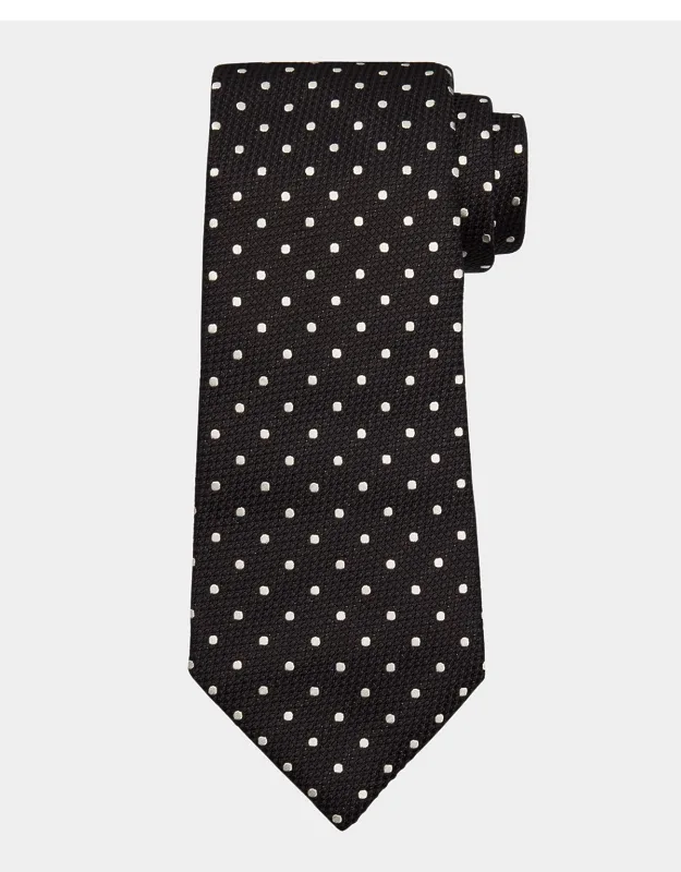 Contrast Dot Silk Tie