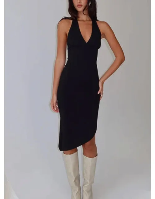 Whimsy Asymmetrical Midi Dress
