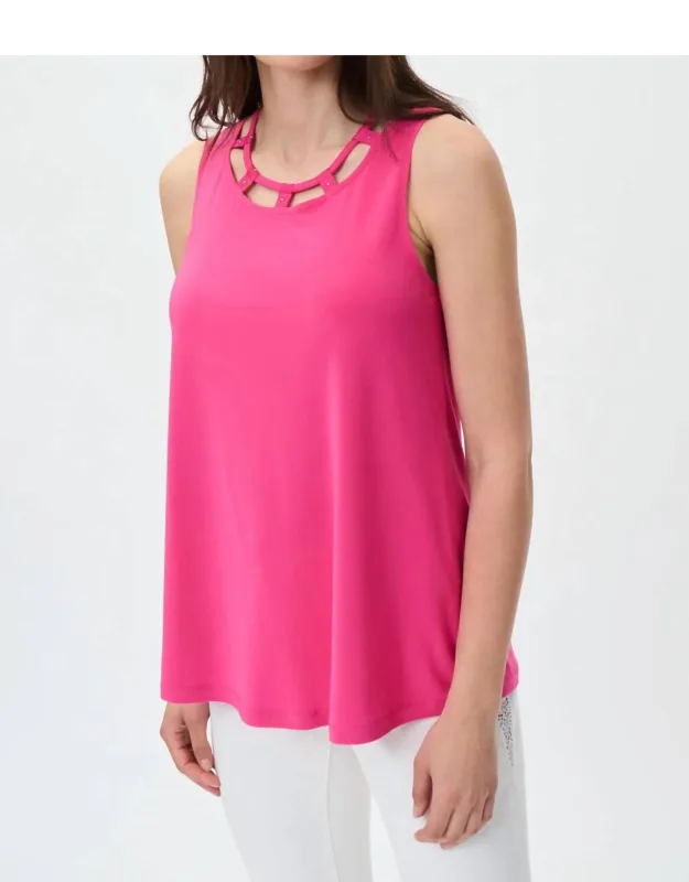 Cut-out Neckline Top