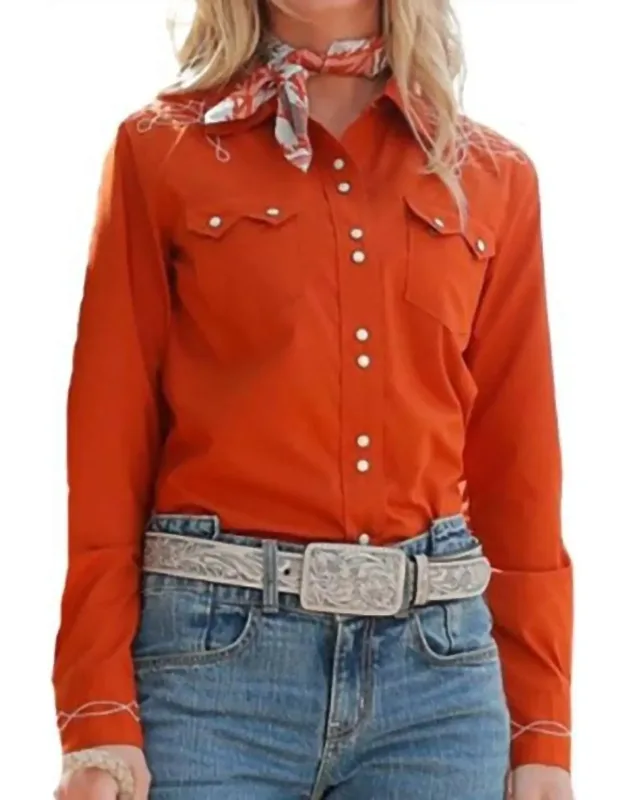 Western Snap Boot Stitch Shirt
