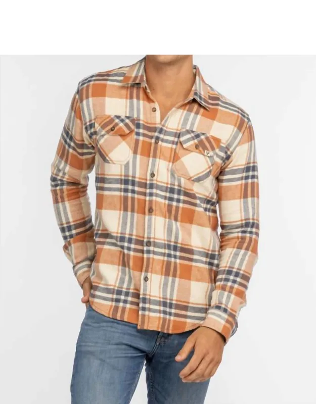 Mason Flannel Shirt Casual Button-down Long Sleeves