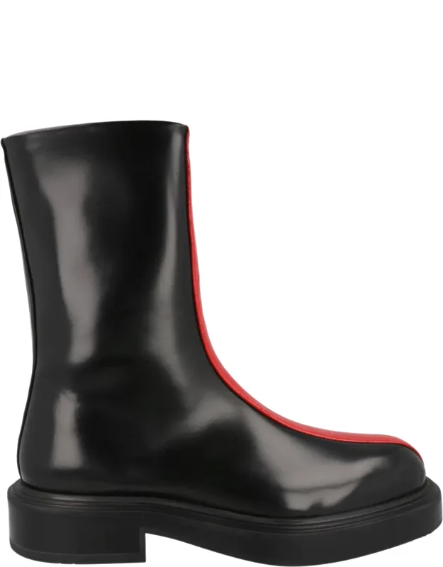 Contrasting Insert Ankle Boots