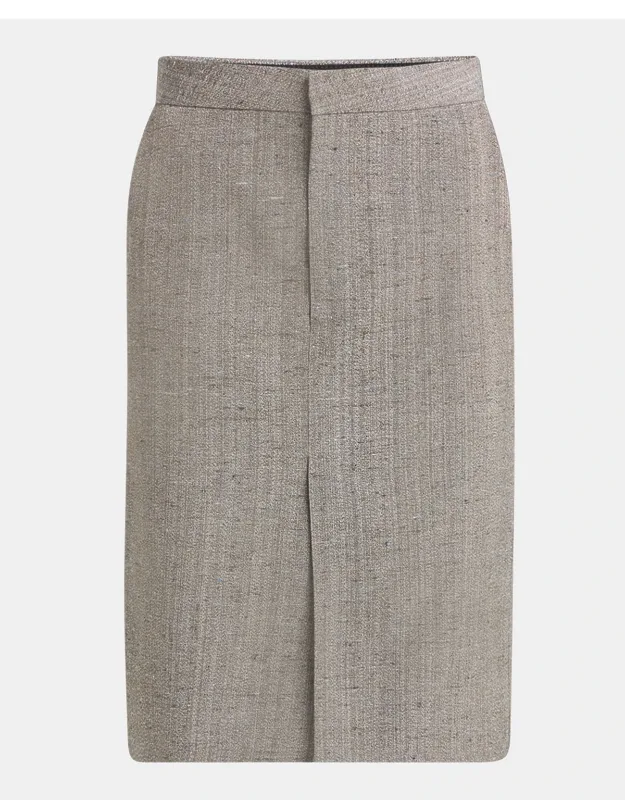 Knotted Melange Skirt