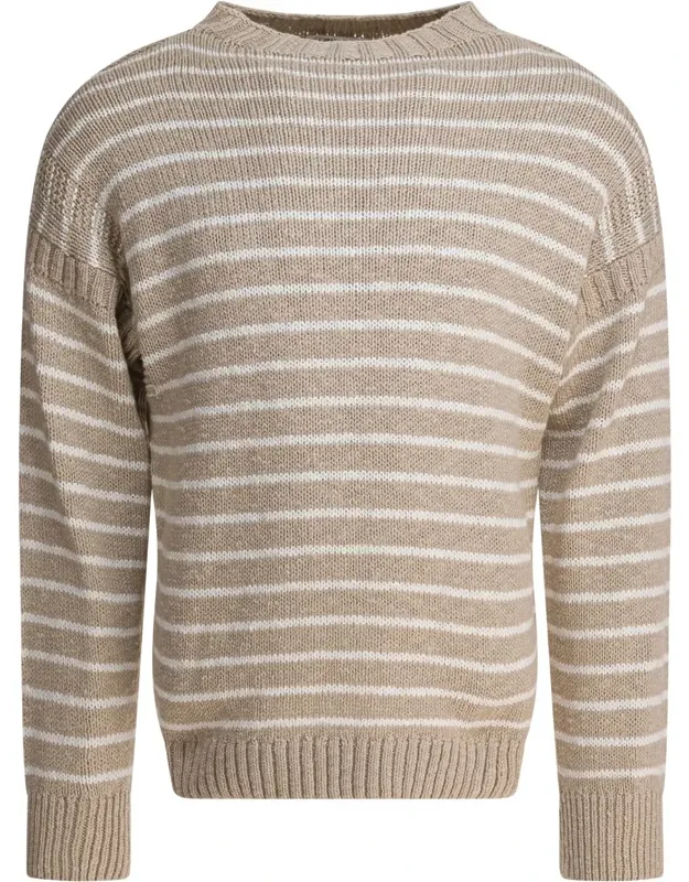 Harnor Stripe Sweater In Cotton