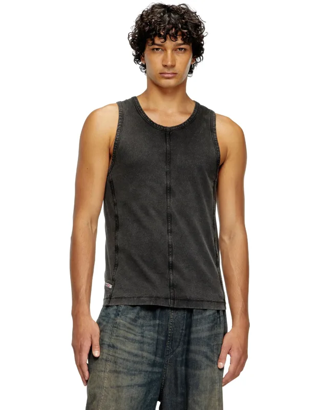Tank Top In Denim-look Jersey