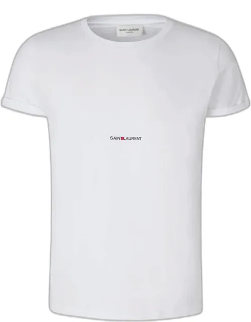 Saint Laurent Cotton T-shirt Regular Fit, Made Of Cotton