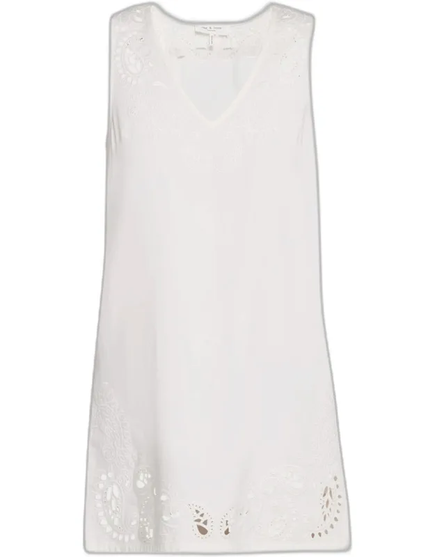 Featherweight Eyelet Mini Dress