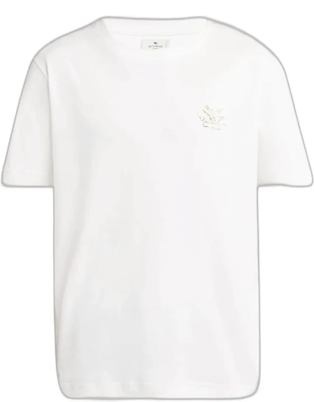 Chest Logo Graphic Crewneck T-shirt