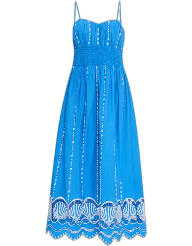 Embroidered Midi Dress