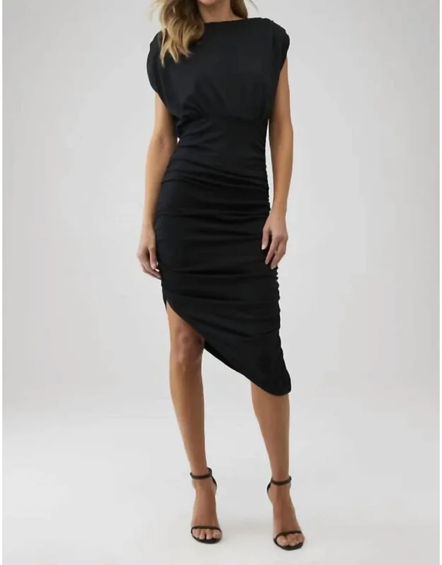 Ruched Midi Dress