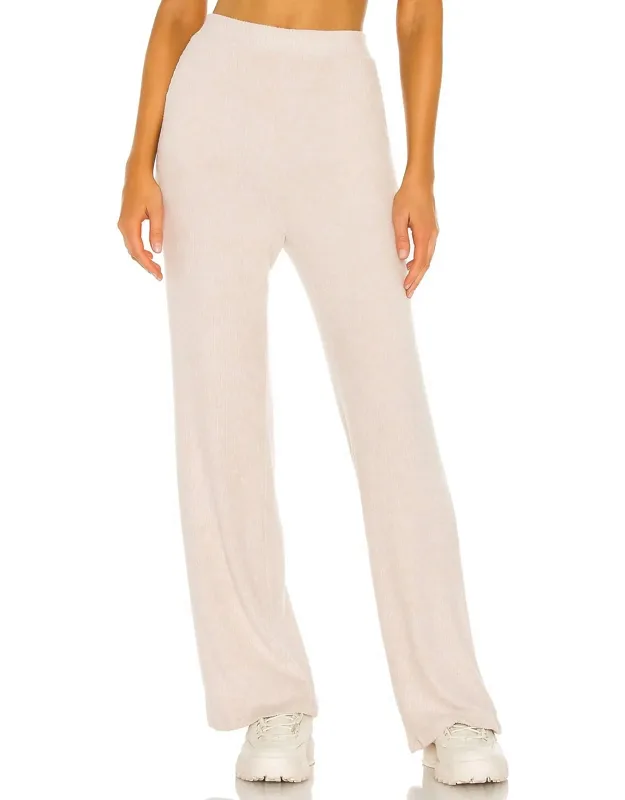 Wide Leg Ribbed Cozy Pants