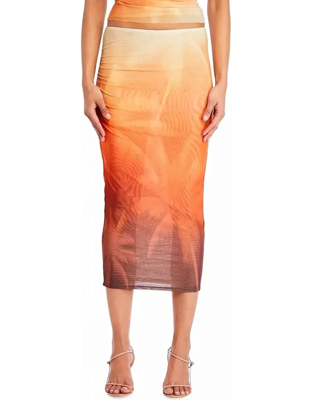 Mesh Midi Skirt
