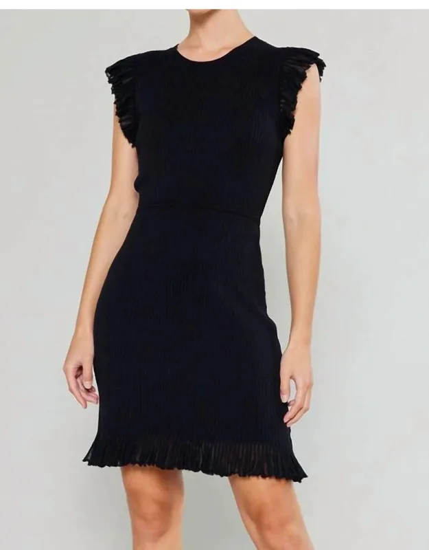 Flutter Sleeve Sweater Dress