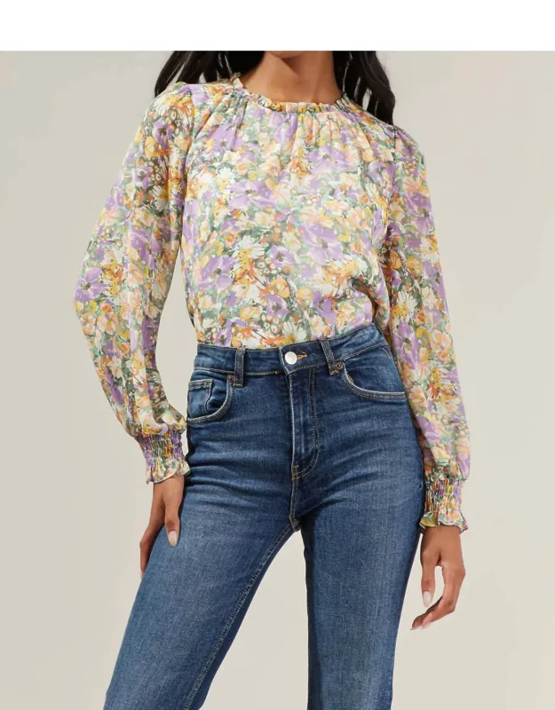 Floral Long Sleeve Blouse