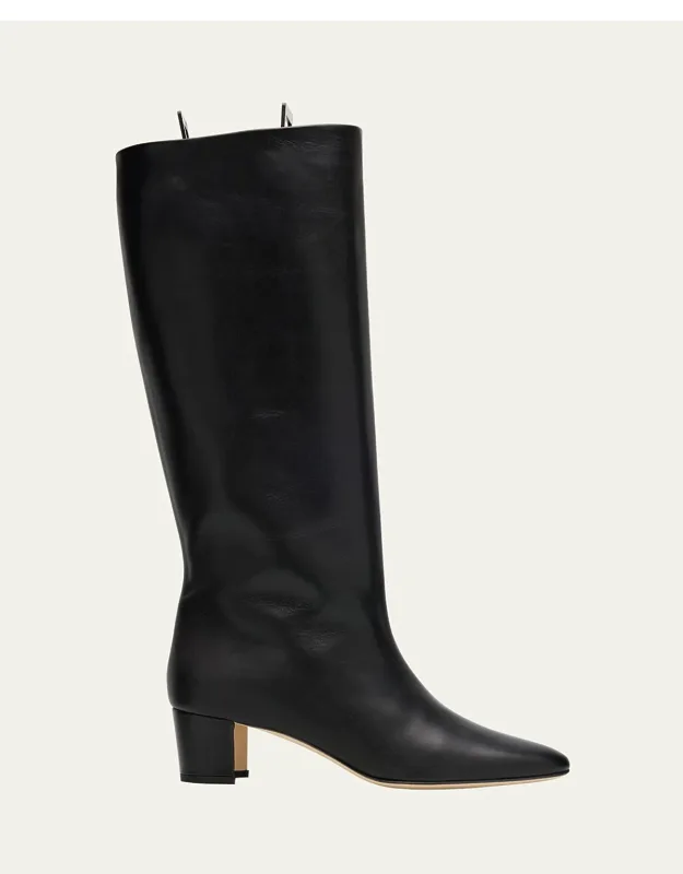 Myra Leather Kitten Heel Booties