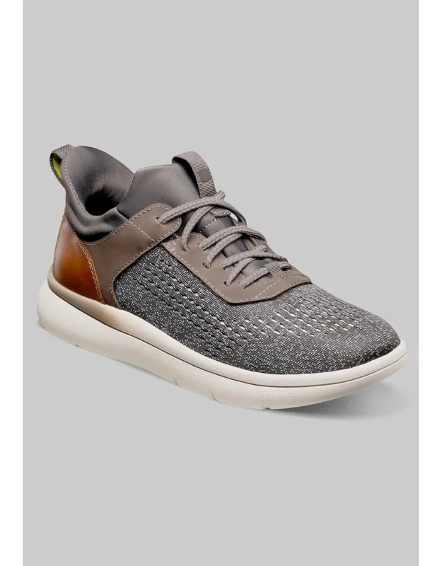 Fleet Knit Elastic Lace Sneakers