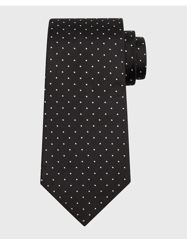 Pindot Silk Tie