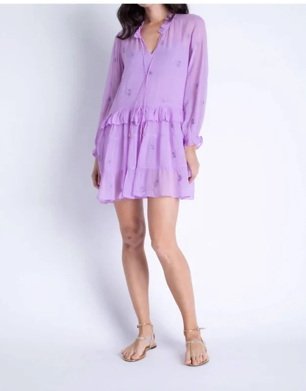 Embroidered Mini Dress