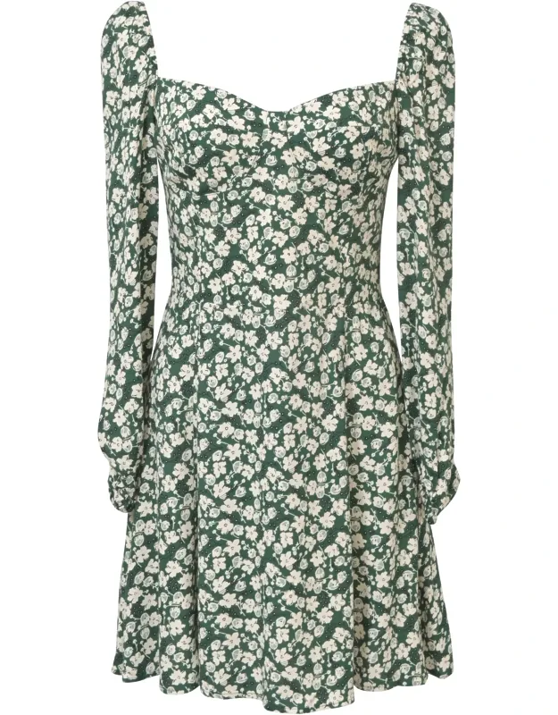 Mochi Mini Dress - Lightweight Viscose, Floral Print