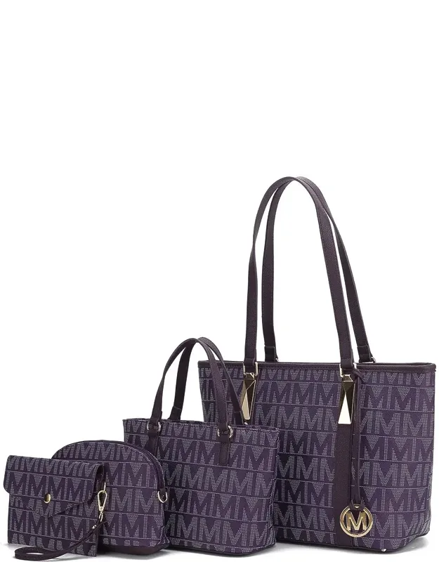 Marimar M Signature Tote Set With Spacious Interior And Versatile Accessories