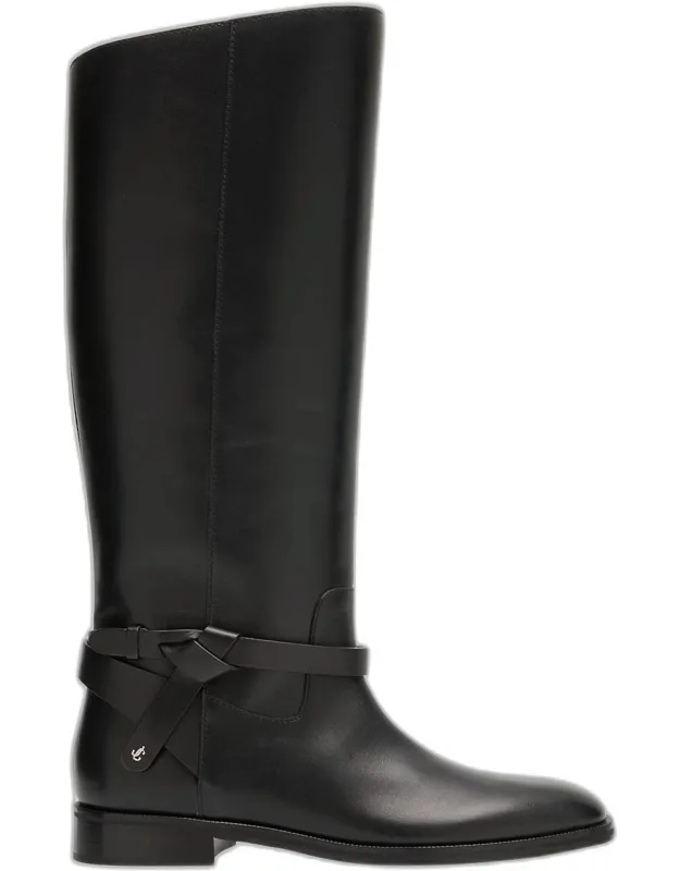 Lawton Leather Knee Boots
