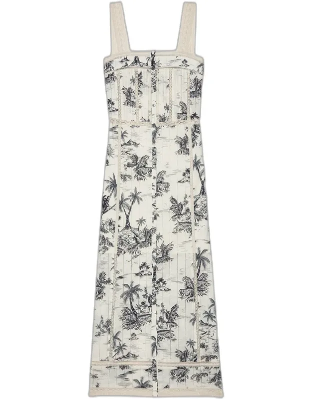 Tropical Island Midi Dress