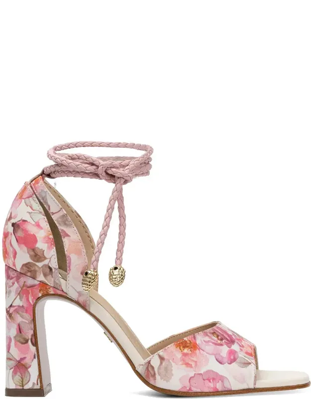 _high Heel Sandals With Foam Padded Insole And Elegant Ankle Strap_
