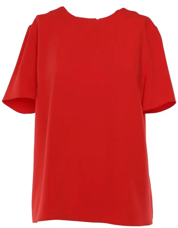 P. A.r. O.s. H. Top, Red Blouse, Polyester