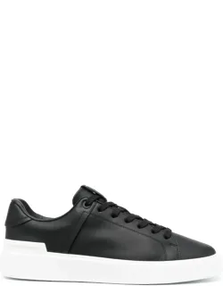 Sneakers With Logo Patch And Flat Rubber Sole