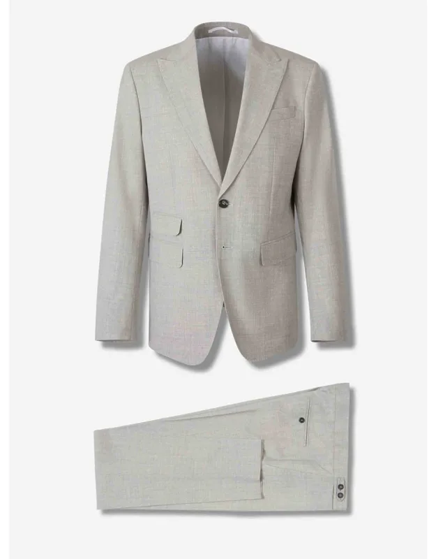 Straight Wool Suit