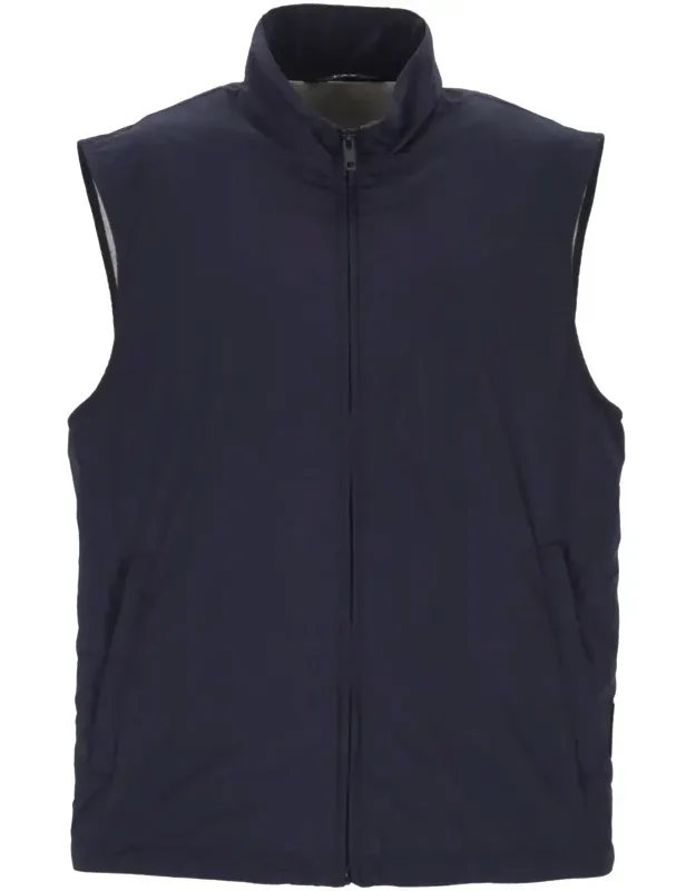 Jacket With Two Side Zip-fastening Pockets And Stand-up Collar