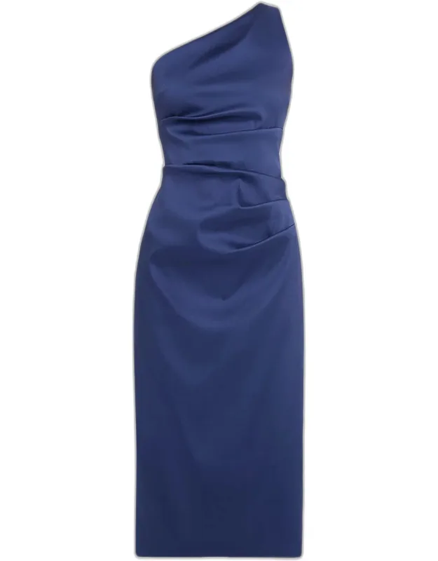 One-shoulder Midi Dress
