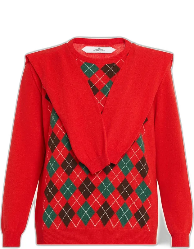 Argyle Crewneck Sweater