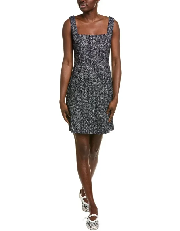 Tweed Linen-blend Mini Dress