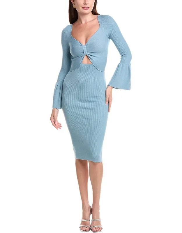 Wool-blend Midi Dress