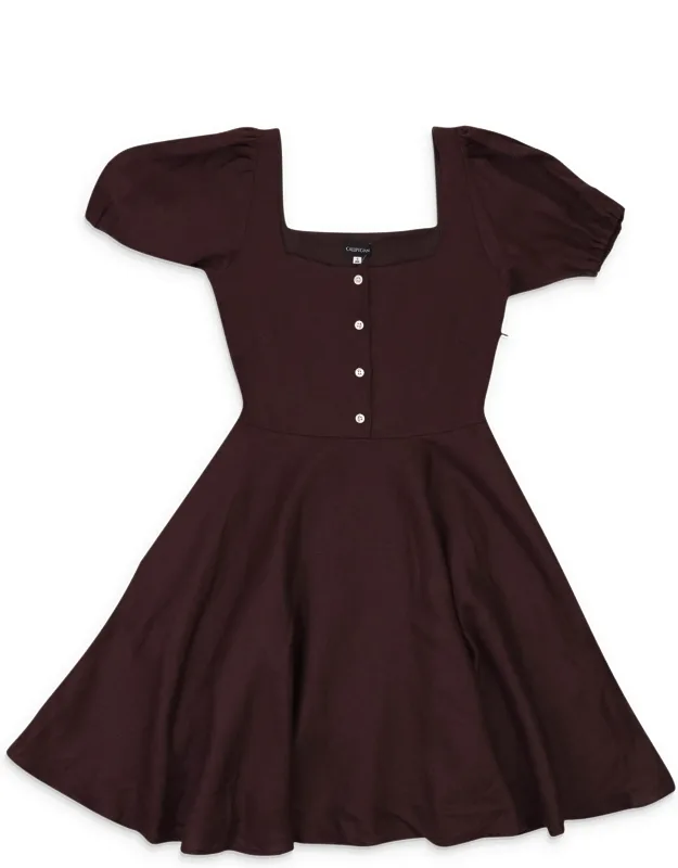 Linen Button-down Mini Dress