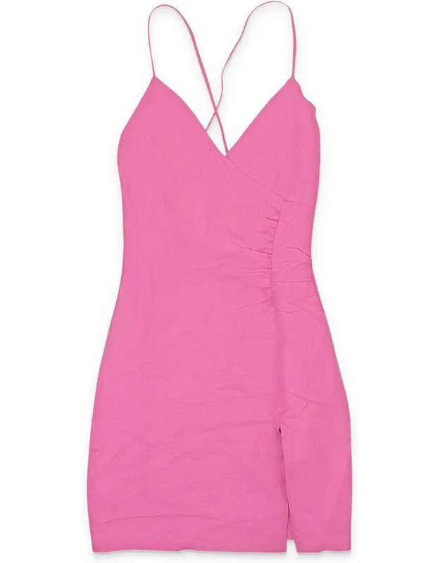 High Tie Slip Dress