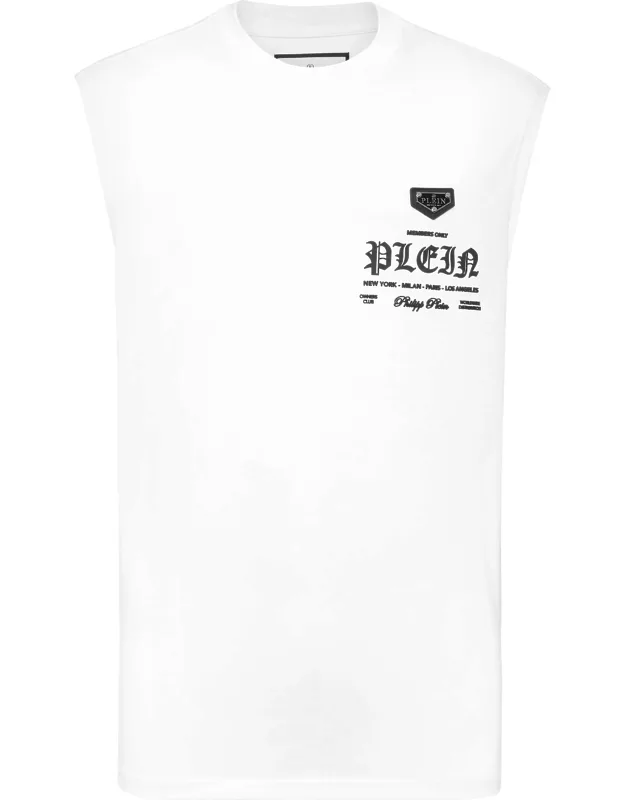 Sleeveless Round Neck T-shirt
