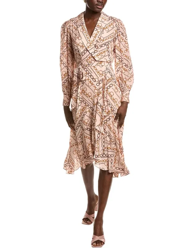 The Linnea Gilded Chain Printed Dress