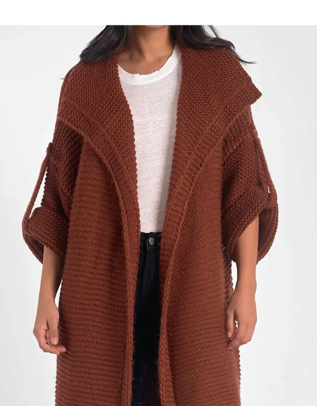 Reverse Jersey Cocoon Cardigan